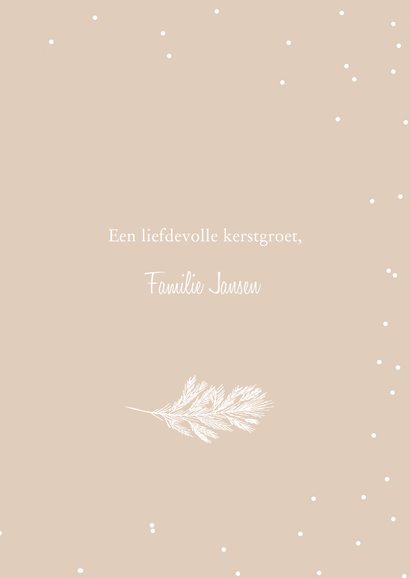 Kerstkaart krans Joy 3