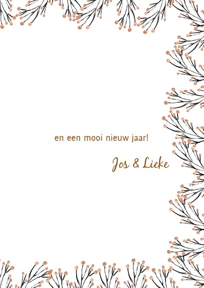 Kerstkaart krans label - HM 3