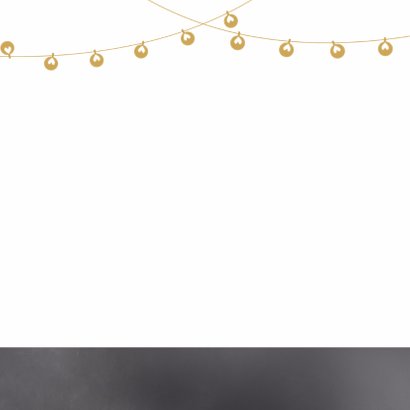 Kerstkaart krijtbord lampjes - BC 2