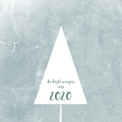 Kerstkaart let it snow, eenvoudig 3