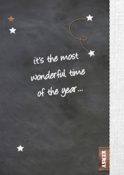 kerstkaart - letterboom 2