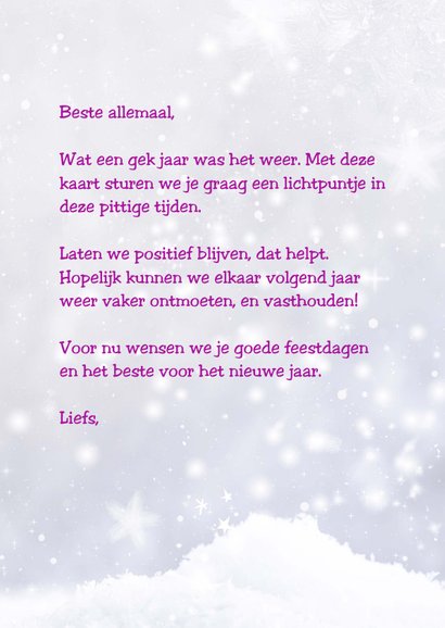 Kerstkaart Lichtpuntje GHZ 3