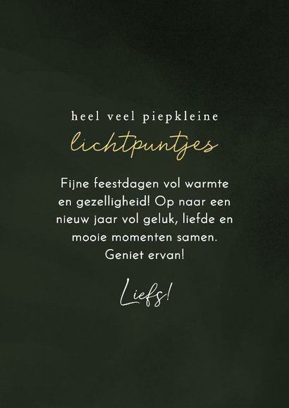 Kerstkaart lichtpuntjes muisje met ster om z'n hoofd  3