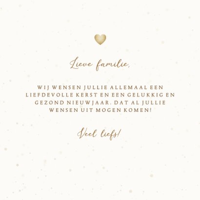 Kerstkaart liefdevolle kerst hart van hartjes 3