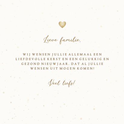 Kerstkaart liefdevolle kerst hart van hartjes 3