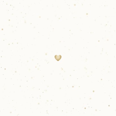 Kerstkaart liefdevolle kerst hart van hartjes Achterkant