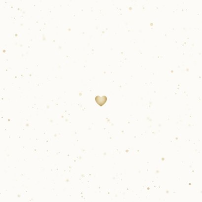 Kerstkaart liefdevolle kerst hart van hartjes Achterkant