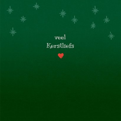 Kerstkaart liefs van Loeki en Guusje - A 3