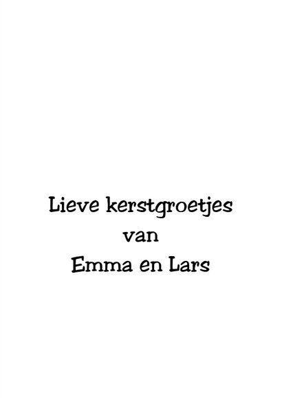 Kerstkaart Lieve kerstgroetjes 3