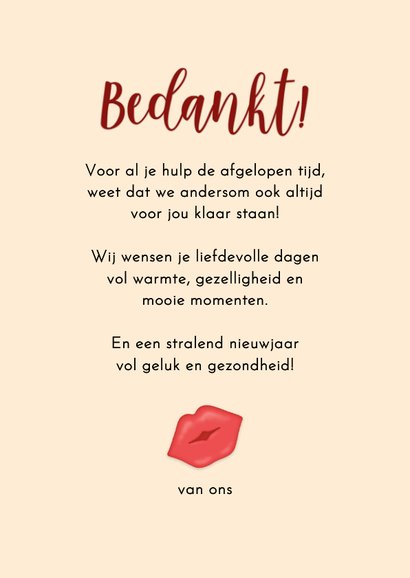 Kerstkaart lieve knuffel kerstboom 3