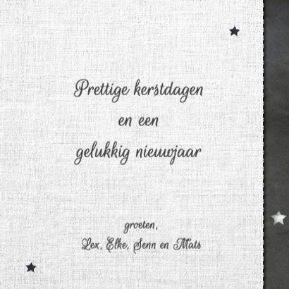 kerstkaart - linnenprint 3