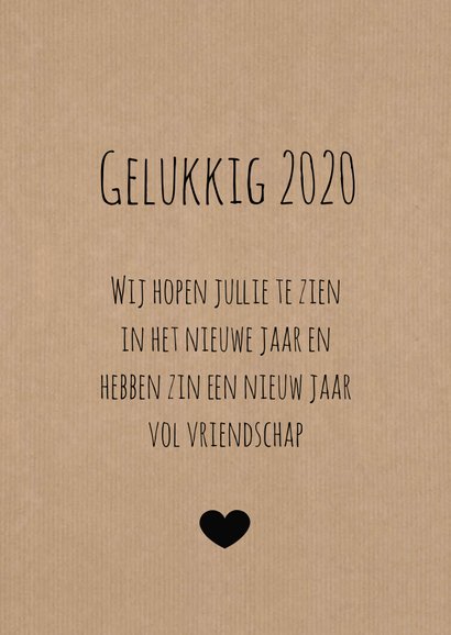 Kerstkaart love, peace and happiness 3