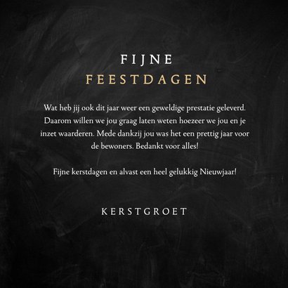 Kerstkaart medewerkers bedankt sneeuw sterren 3