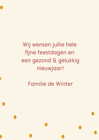 Kerstkaart Merry Christmas hert illustratie 3