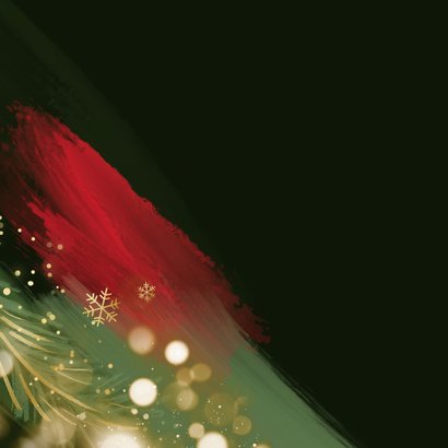 Kerstkaart merry christmas verf abstract lichtjes sneeuw 2