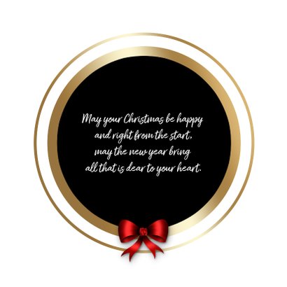 Kerstkaart met 3 fotolijstjes rond 2