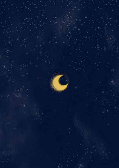 Kerstkaart met Amsterdamse pandjes en een brug Achterkant