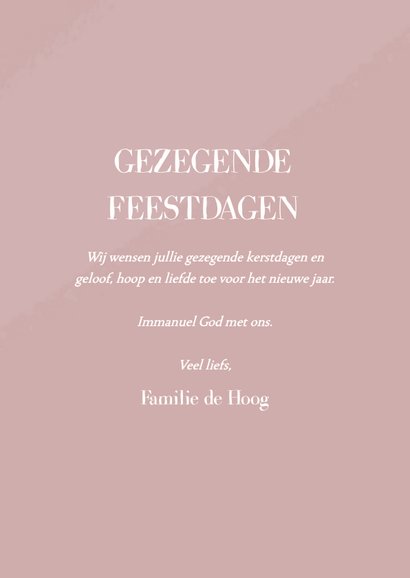 Kerstkaart met bijbeltekst en kersttal figuren 3