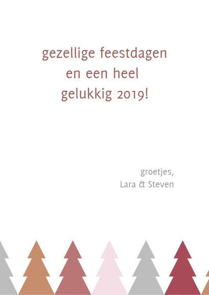 Kerstkaart met bomen 3