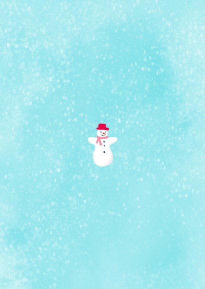 Kerstkaart met cijfers 2026 Achterkant