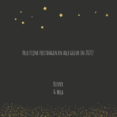 Kerstkaart met een gouden randje! 3