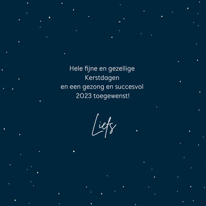 Kerstkaart met een kerstkrans en libelle 3