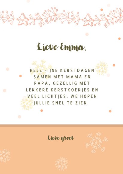 Kerstkaart met een lief pinguïn 3