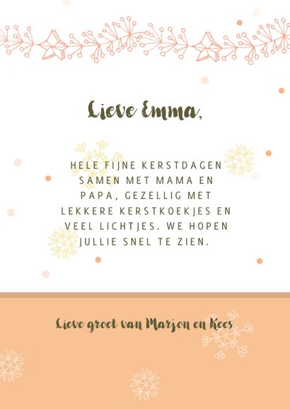 Kerstkaart met een lief pinguïn 3
