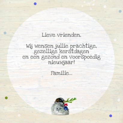 Kerstkaart met een musje 3