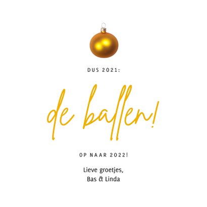 Kerstkaart met foto corona - 2021 kan de boom in 3