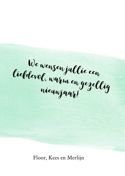 Kerstkaart met foto en persoonlijke boodschap 3