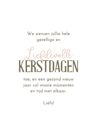 Kerstkaart met fotocollage en gekleurde vlakjes  3
