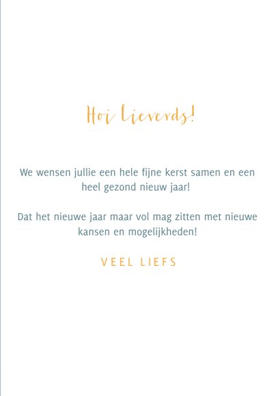 Kerstkaart met fotocollage en illustratie van bosdieren 3