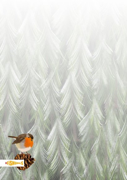 Kerstkaart met fotokader en lichtjes 2