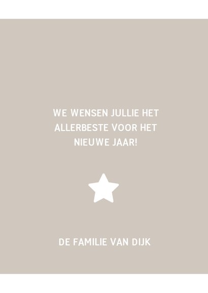 Kerstkaart met foto's, ster en jaartal 3
