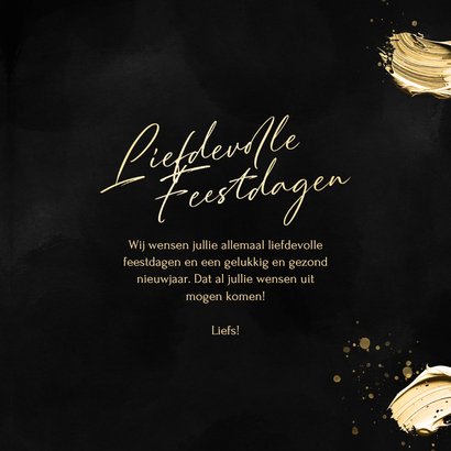 Kerstkaart met geschilderd hart liefdevolle kerst 3