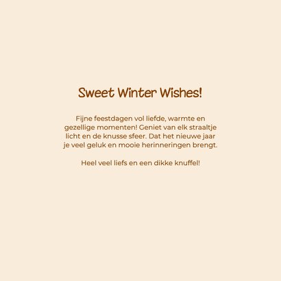 Kerstkaart met gingerbread poppetjes 3