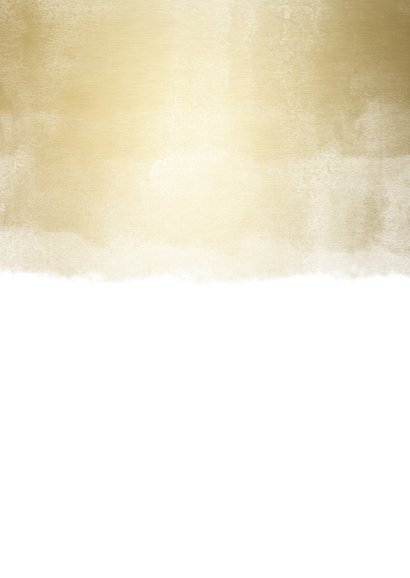 Kerstkaart met gouden waterverf en fotocollage Achterkant