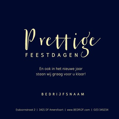 Kerstkaart met goudkleurige stippenkrans 3