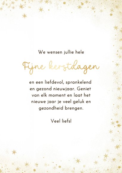 Kerstkaart met grote eigen foto kerstdagen sterrenkader  3