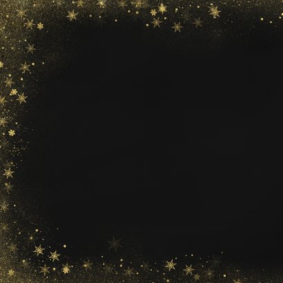 Kerstkaart met grote foto gouden kader en fijne feestdagen 2