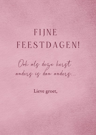 Kerstkaart met hert en takken groen 3