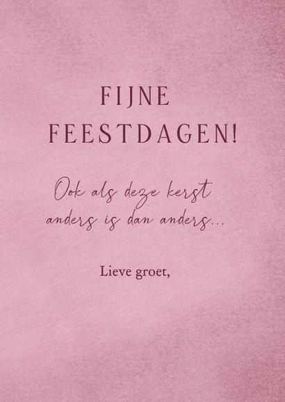 Kerstkaart met hert en takken groen 3