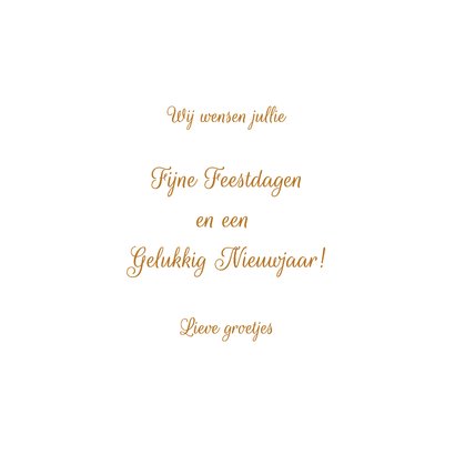 Kerstkaart met hert in het bos 3