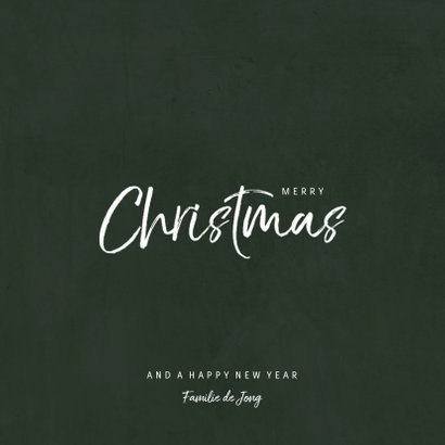 Kerstkaart met jungle patroon en grote foto 3