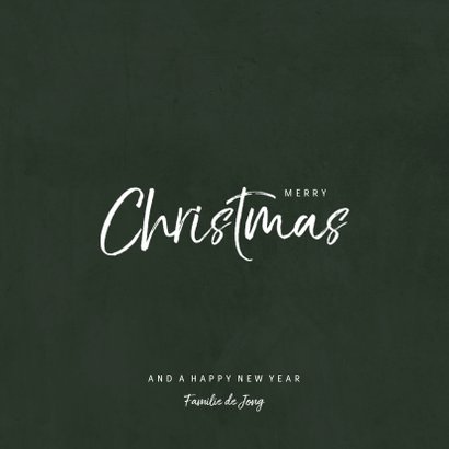 Kerstkaart met jungle patroon en grote foto 3