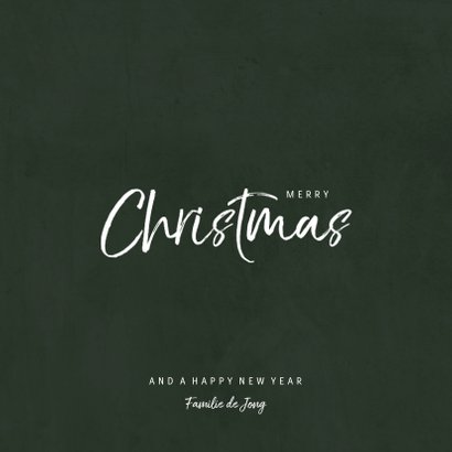 Kerstkaart met jungle patroon en handgeschreven christmas 3