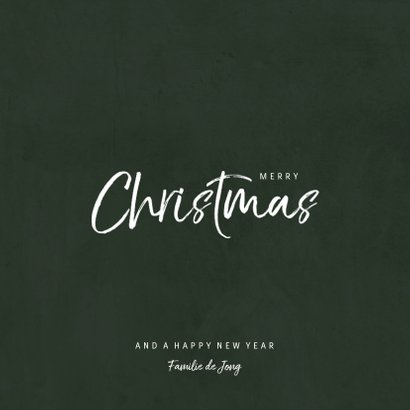 Kerstkaart met jungle patroon en handgeschreven christmas 3