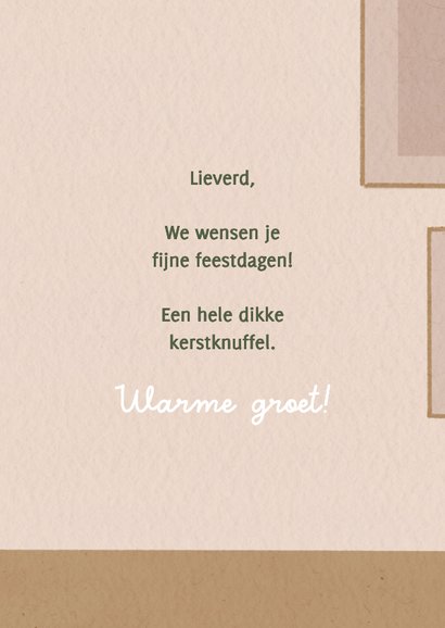 Kerstkaart met katten en kerstboom 3