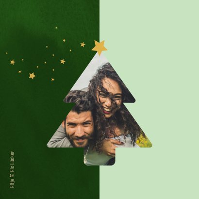 Kerstkaart met kerst 11je 2